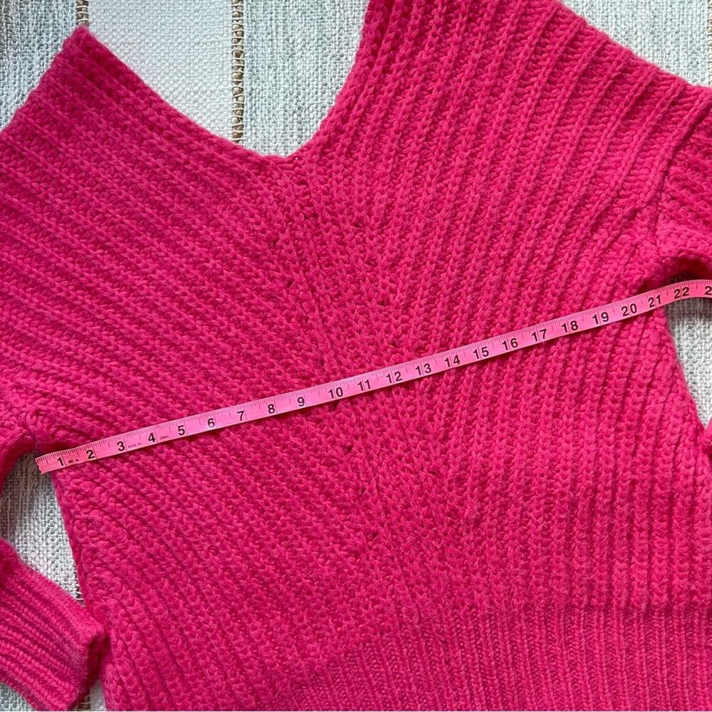 Cuyana Pinm Wool Alpaca Blend V-Neck Chunky Knit Slouchy Sweater Women’s XS / S - Picture 6 of 8